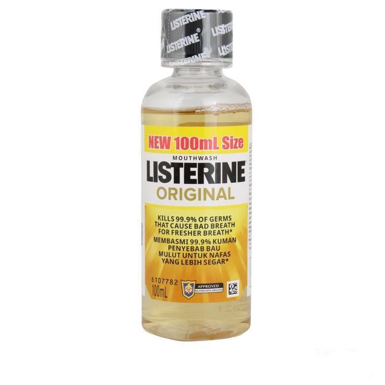 LISTERINE Mouthwash 100ml - Original (travel pack) | Shopee Malaysia