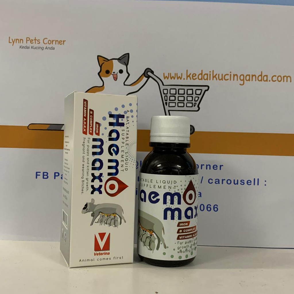 Buy 😺Haemomaxx 🐱supplement untuk ibu kucing mengandung 