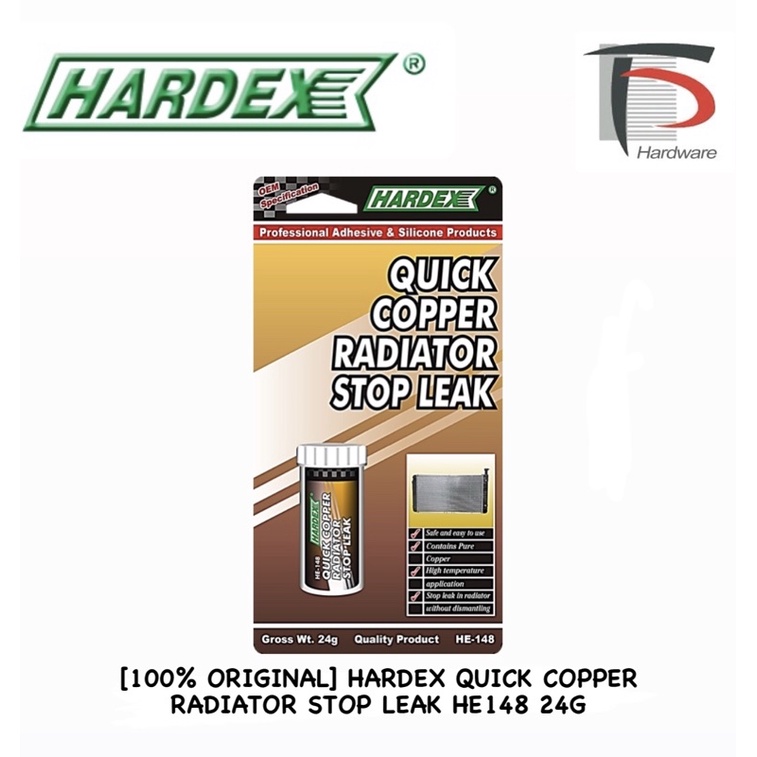 [100 ORIGINAL] HARDEX QUICK COPPER RADIATOR STOP LEAK HE148 24G