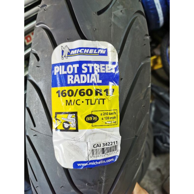 Michelin Pilot Streets Radial 160 60 R17 Shopee Malaysia