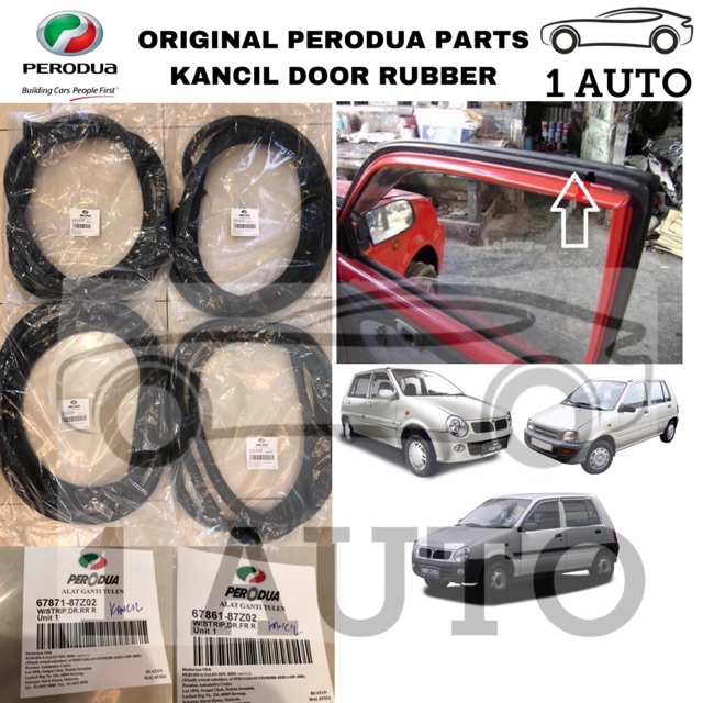 (ORIGINAL PERODUA PARTS) KANCIL DOOR RUBBER (1 PIECE 