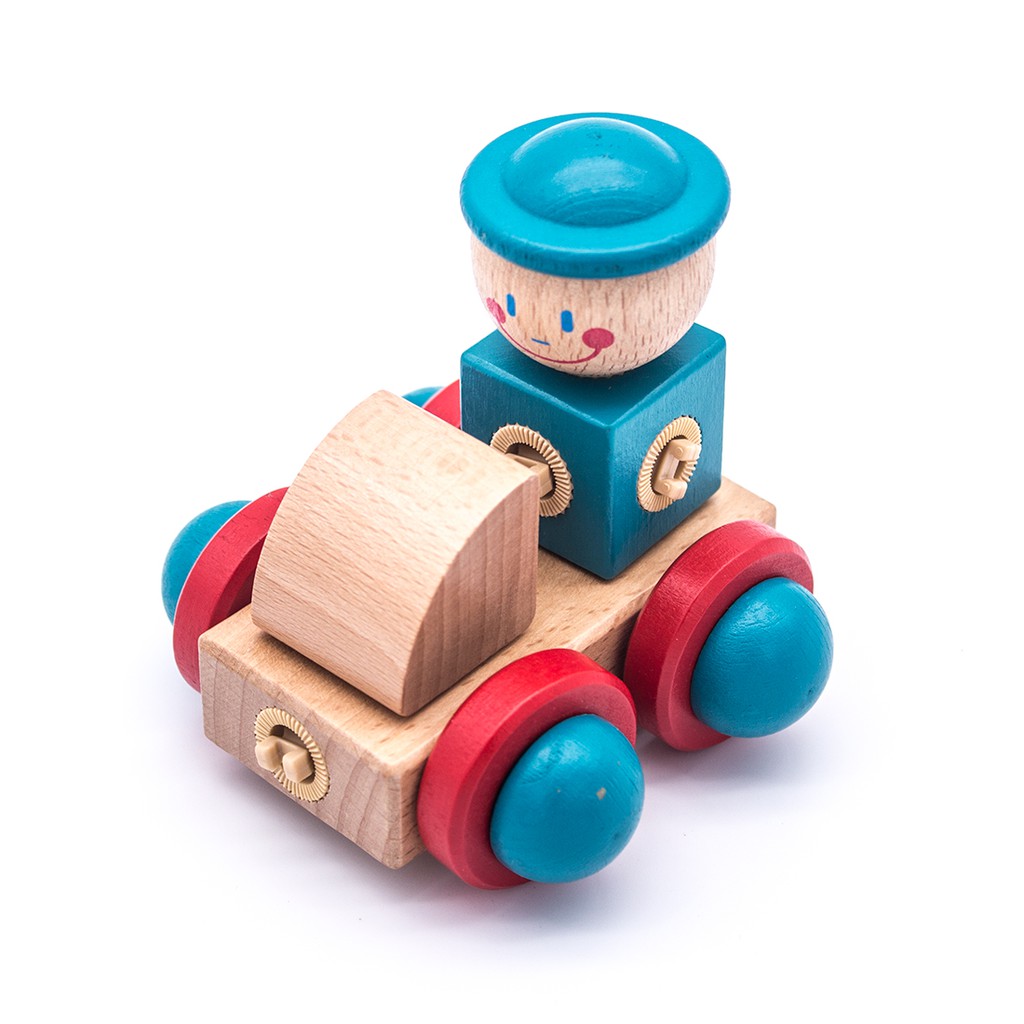 wooden block cars