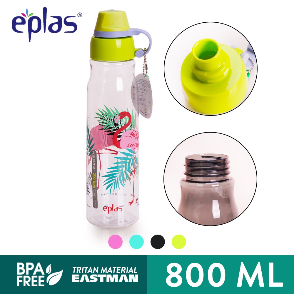 eplas 800ml BPA Free Hydrated Bird Kingdom Whale Design Drinking Bottle Small Spout Water Tumbler