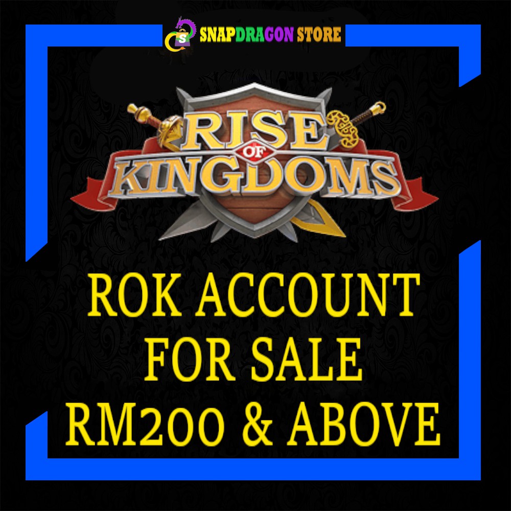 Rise Of Kingdoms Account For Sale Resources Selling Shopee Malaysia