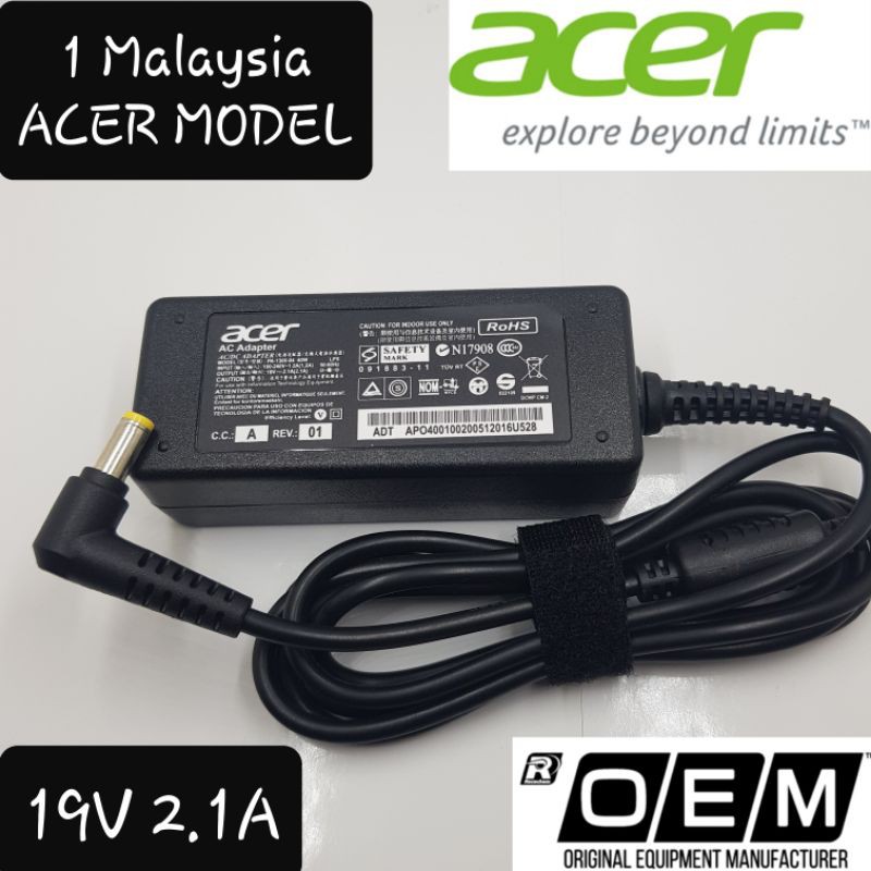 Acer Charger For Notebook 1 Malaysia Acer Model Shopee Malaysia