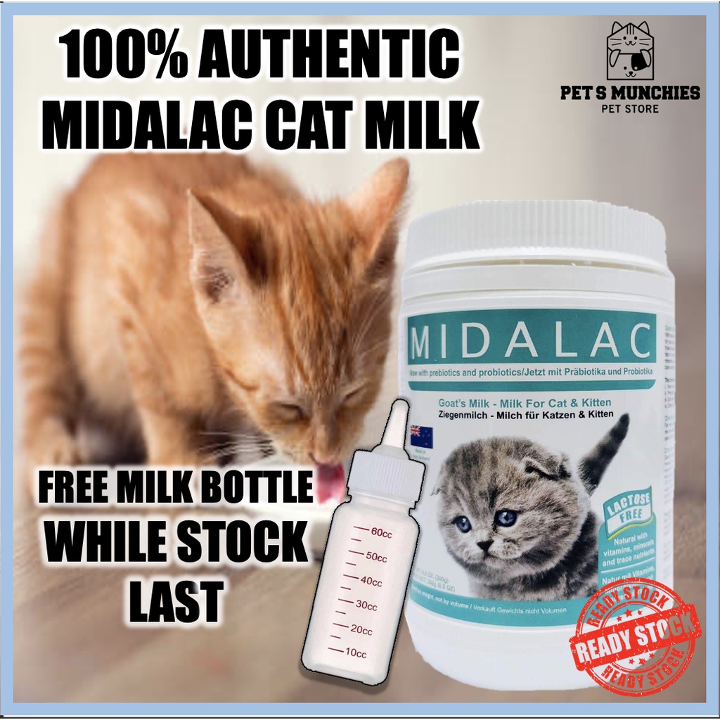 100 Original Authentic Midalac Goat Milk For Cat Susu Kambing Kucing