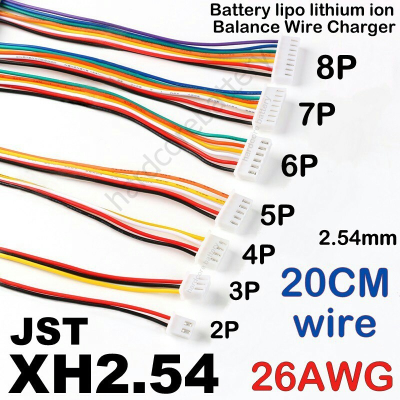 10Sets JST XH2.54 XH 2.54mm Wire Cable Connector 2/3/4/5/6/7/8/9/10 Pin Pitch