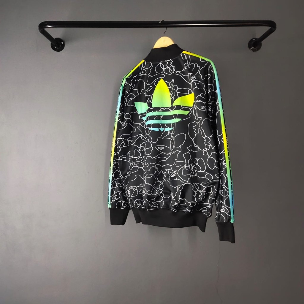 Adidas X BAPE TRACKTOP Jacket / ADIDAS MIRROR FULL TRACKTOP / Sport Jacket Shopee