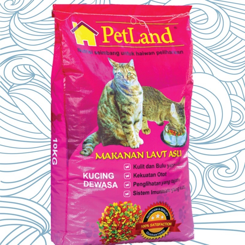 Pet Land Seafood 10kg (Makanan Kucing) | Shopee Malaysia