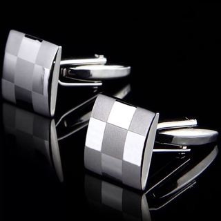 Cufflinks Cuff Links Men 9 lattice Square and other shapes Cuff Buttons Cufflings With Gift Box