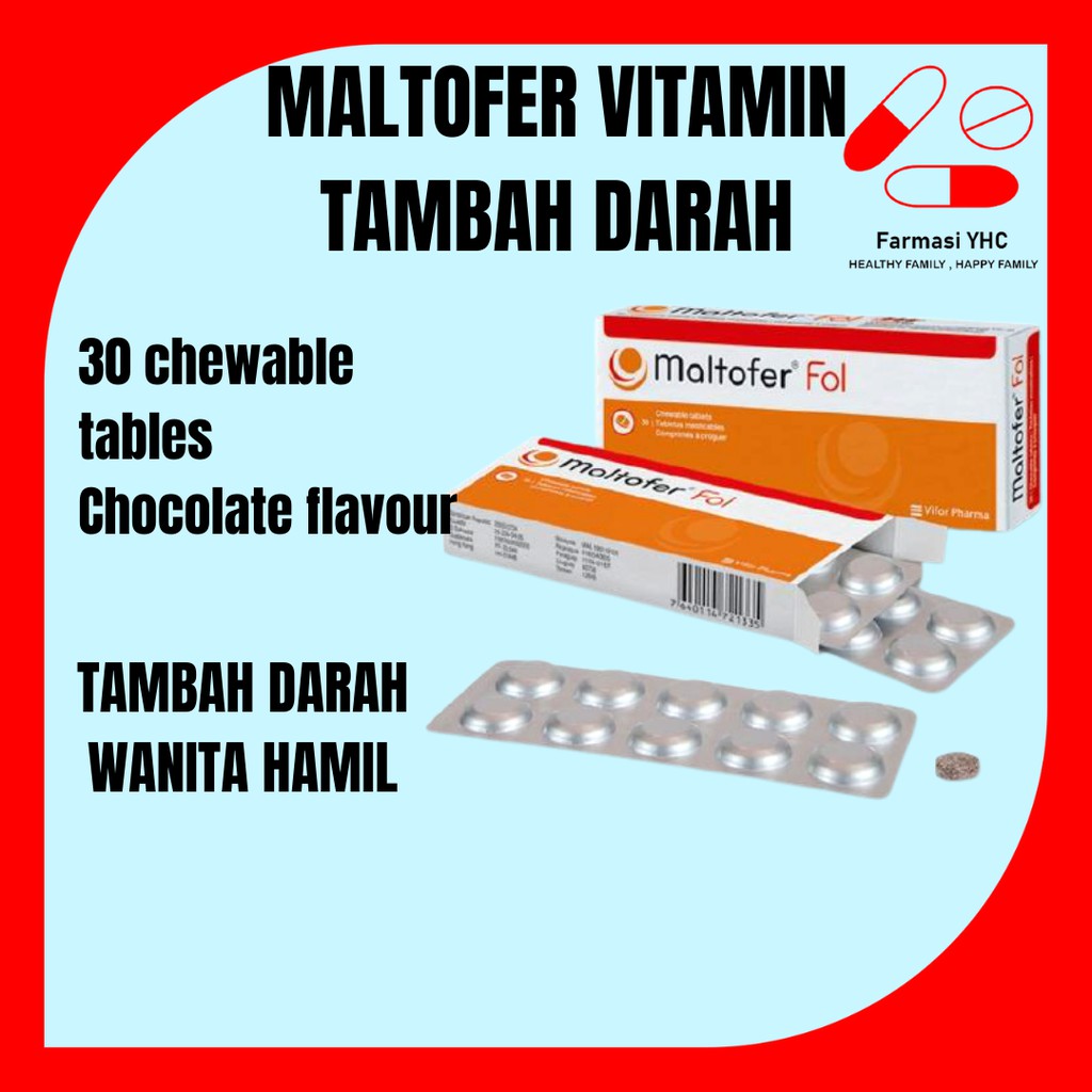 Maltofer Vitamin Tambah Darah Wanita Hamil Perisa Coklat Shopee Malaysia