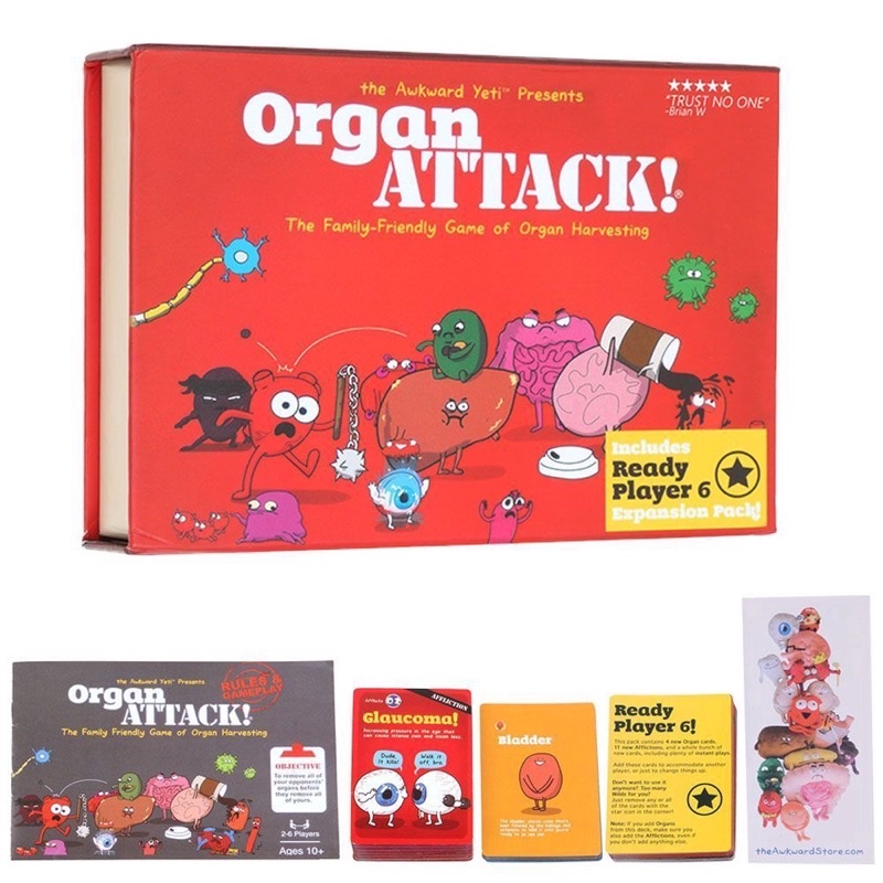 Organ ATTACK! Anti-Human gathering family party cardgames boardgames(English Version)