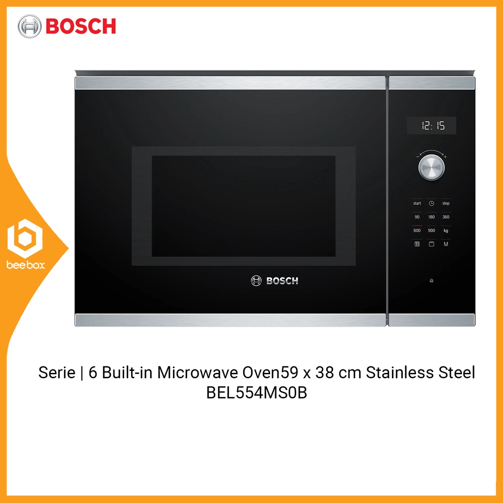 Bosch BEL554MS0B Serie 6 Built-in Microwave Oven Stainless Steel 25L / 900W