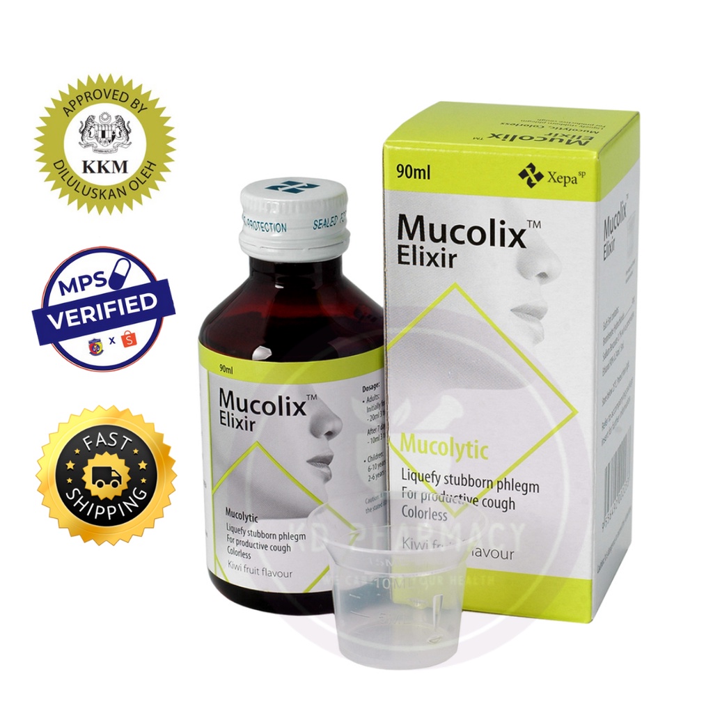 Mucolix Elixir 90ml (Cold & Cough Relief) Shopee Malaysia