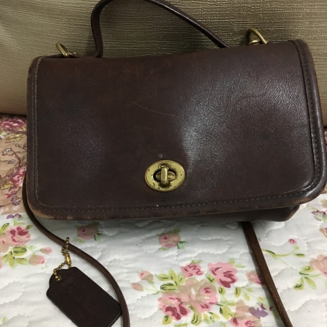 PRELOVED Coach Vintage Cross body small handbag | Shopee Malaysia