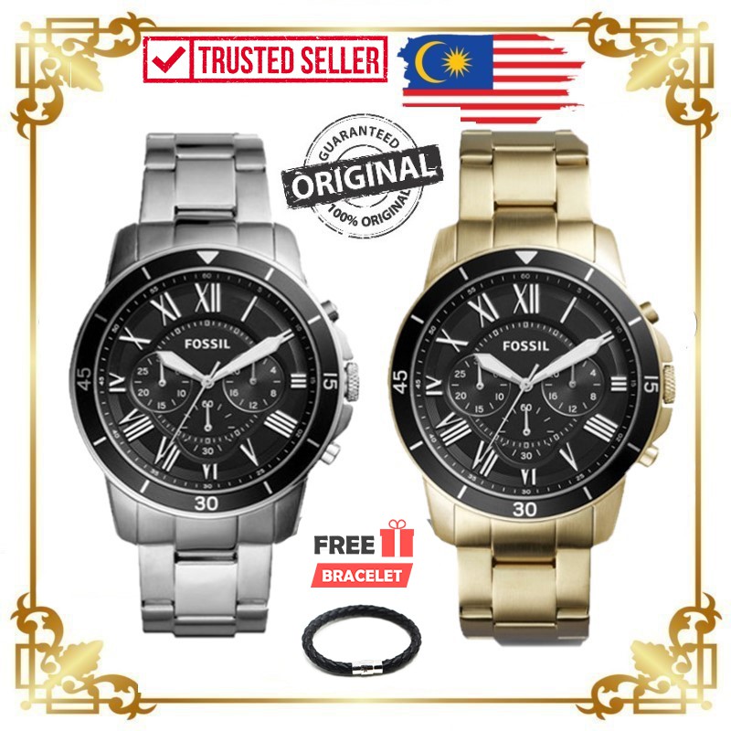 fossil men's silver sport watch