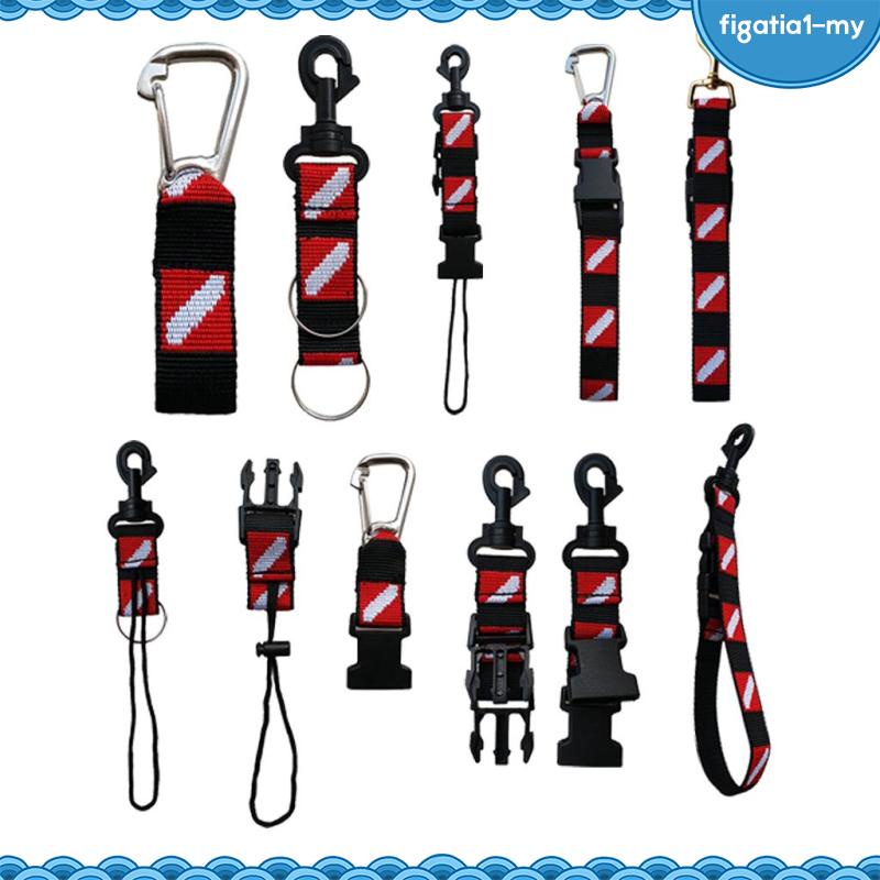 [ Portable Dive Flag Scuba Diving Gear Accessories Webbing Holder Lanyard