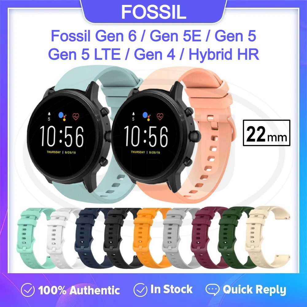 Fossil Gen 6 / Gen 5E / Gen 5 / Gen 5 LTE / Gen 4 / Hybrid HR / Sport Watch Band Strap 22mm