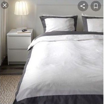 Kuddflox Quilt Set Queen White And Grey, What Are Ikea Bedding Sizes