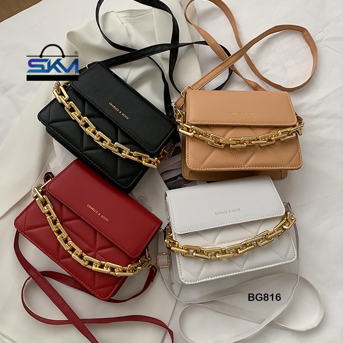 SKM Women’s New Urban Simple Fashion Chain Sling Bag Beg Tangan Wanita Murah BG816