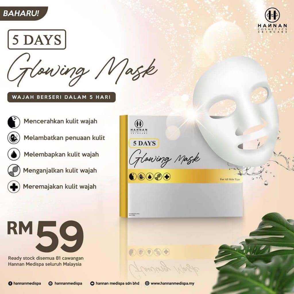 Hannan 5 Days Glowing Mask [5 In 1 - Brightening, Anti-aging 