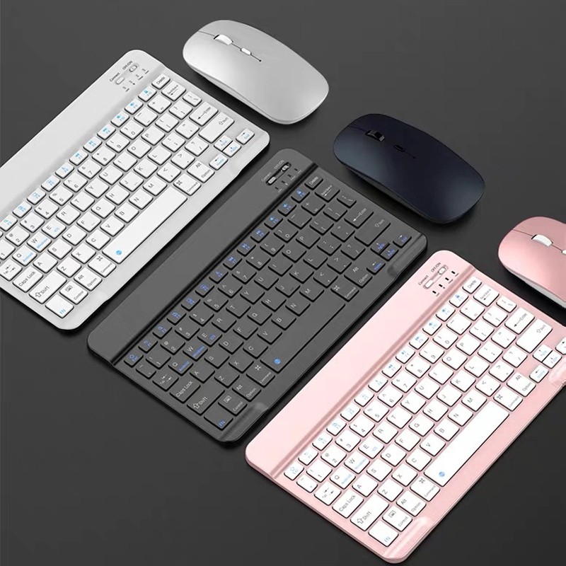 Mini Bluetooth Keyboard And Mouse Wireless For iPad Apple iPhone Tablet