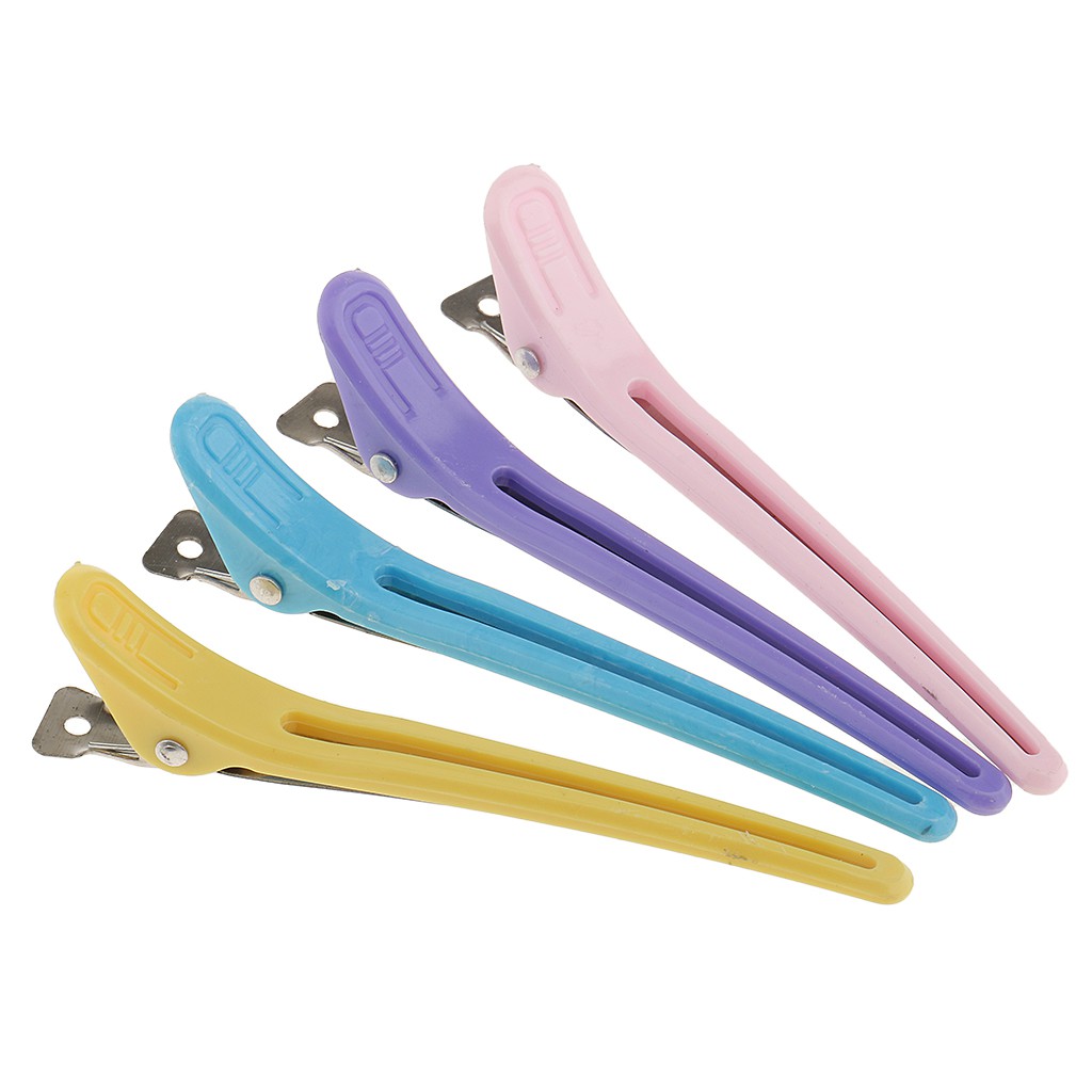 Details about   Professional Styling Tools Alligator Hair Clips Hairpins Section Clamps 