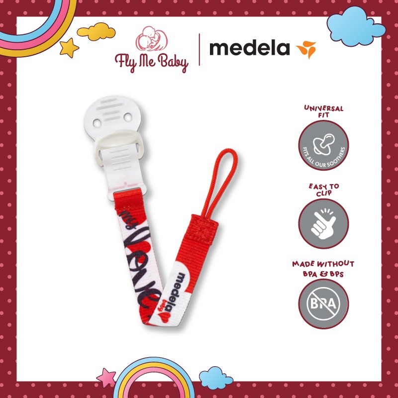 Fly Me Baby Medela Baby Pacifier Holder Signature | Shopee Malaysia