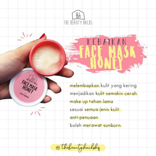 Face Mask Honey By The Beauty Hacks Shopee Malaysia