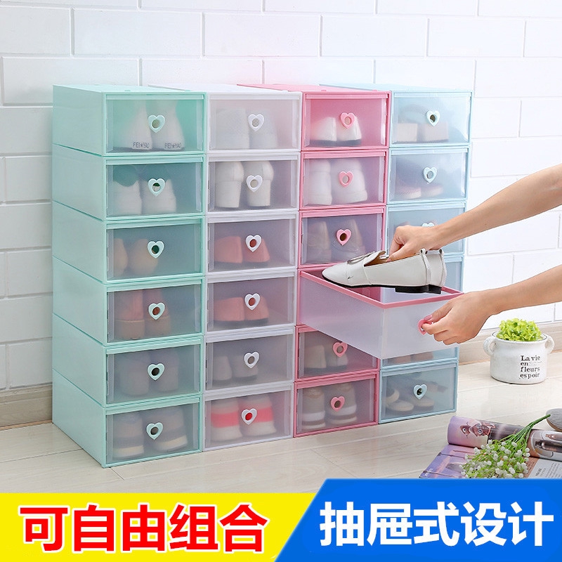 Thick Transparent Shoe Box Shoes Storage Artifact Drawer Shoe Box