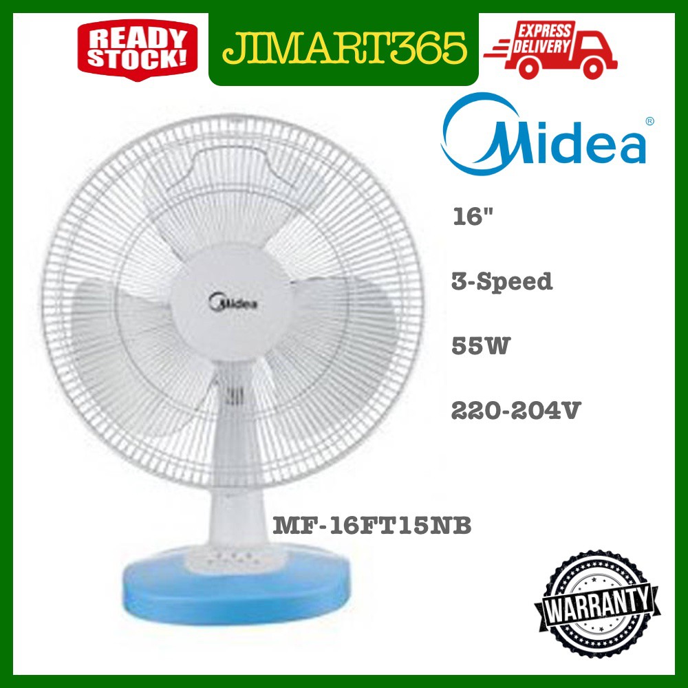 Midea 16 Table Fan Mf 16ft15nb Mf 16ft17nb Kipas Meja Midea Shopee Malaysia