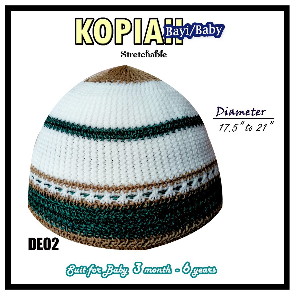 Kopiah Baby/Bayi (Free Size) | Shopee Malaysia