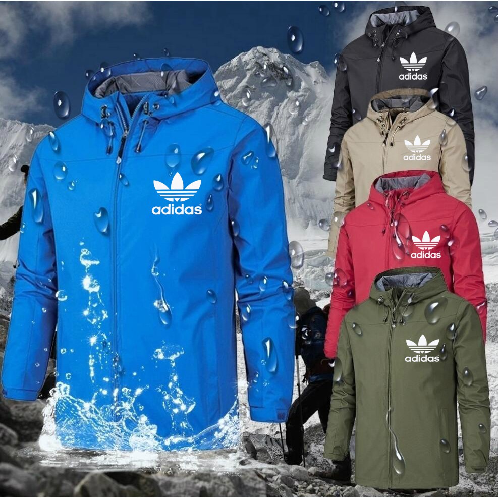 S-5XL Adidas Men waterproof jacket warm jacket Windproof jacket | Shopee  Malaysia