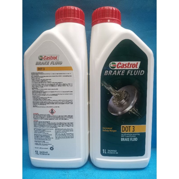 (NEW PACKING) CASTROL BRAKE FLUID DOT 3 (1L) 100 Original Shopee
