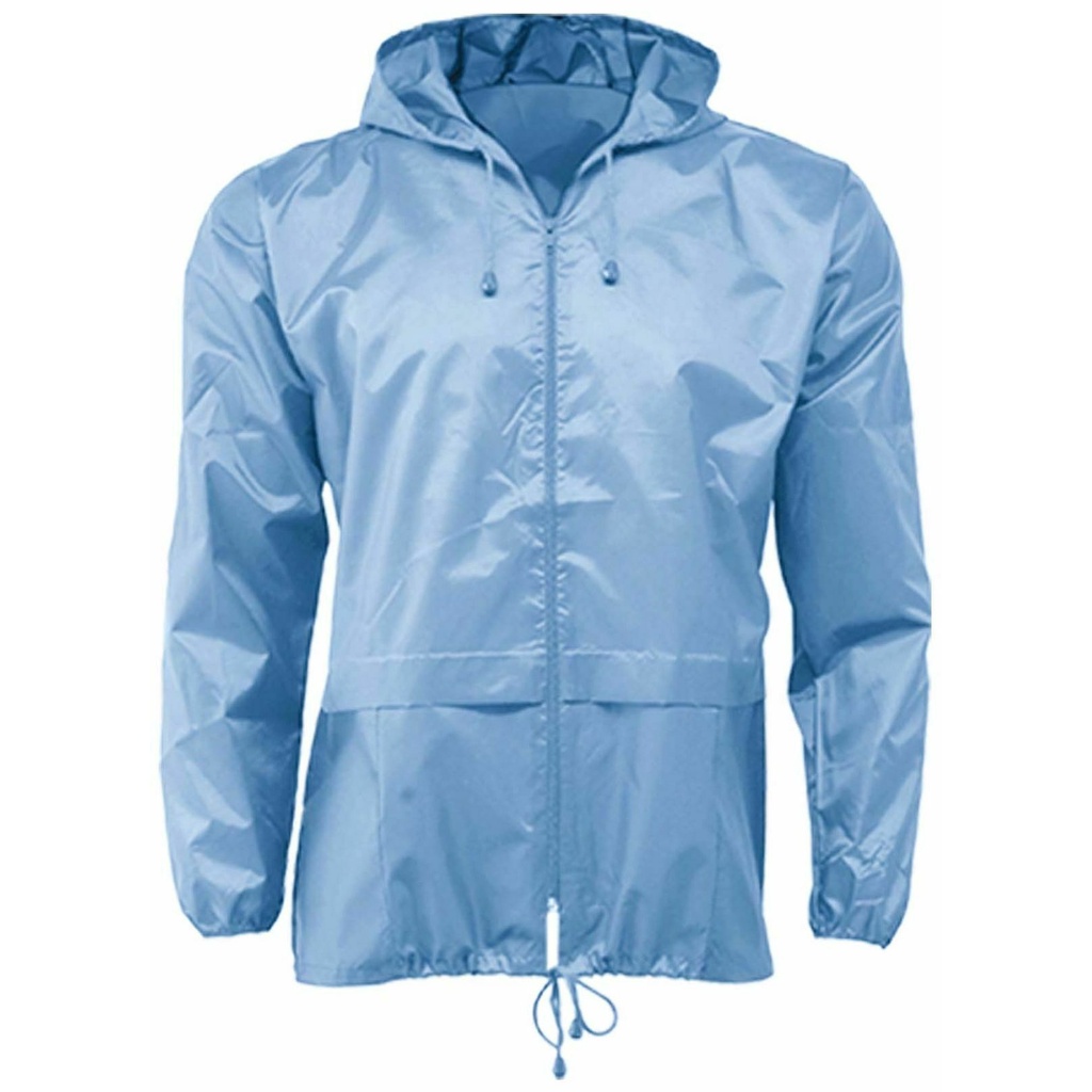 Unisex Lightweight Raincoat Mac Kagool Cagoule Waterproof Hooded size S to 2XL 