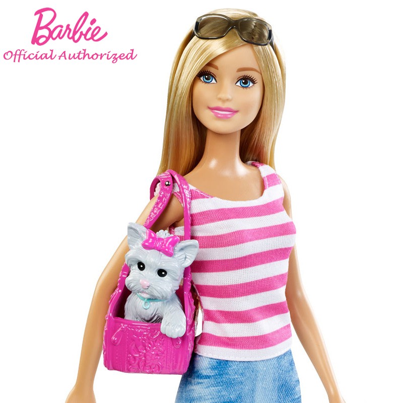 barbie doll and pets