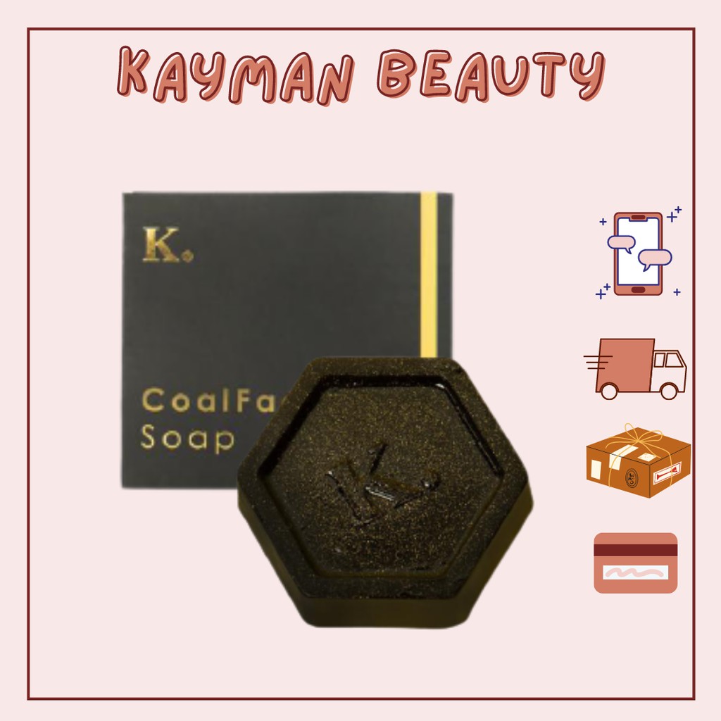 Kayman Coalface Soap Cleanser Cleanser With Charcoal And Honey Soap Cleanser For Acne Oily Normal Skin