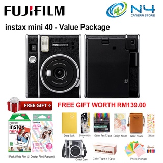 Fujifilm Instax Mini 40 Retro Kit With Design Film & Assorted Film
