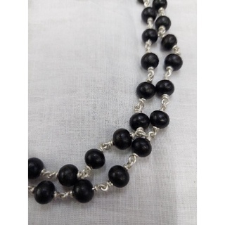 Original Silver Karungali Malai 54 Ebony Wood Necklace | Shopee Malaysia