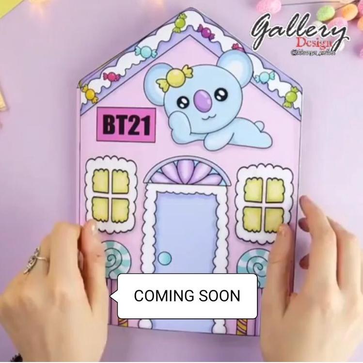 Koya BT21 HOUSE Quiet Book Paper Doll Come On The Order | Shopee Malaysia