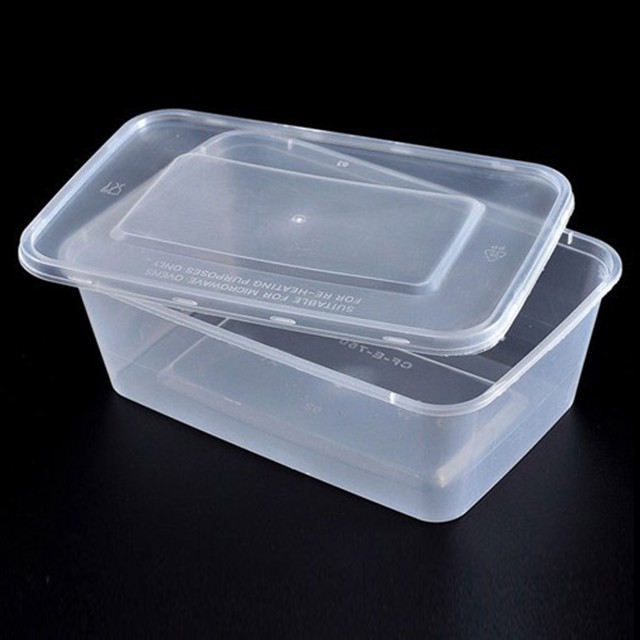 Disposable microwave food containers 750ml (50pcs) | Shopee Malaysia