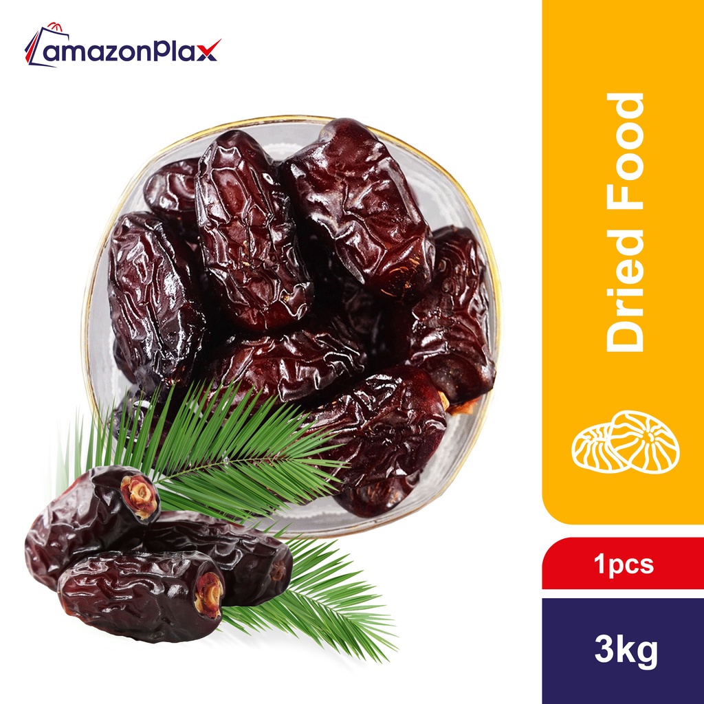 (NEW STOCK ) Kurma Safawi Madinah Dates VIP - Saudi Arabia 3KG | Shopee ...