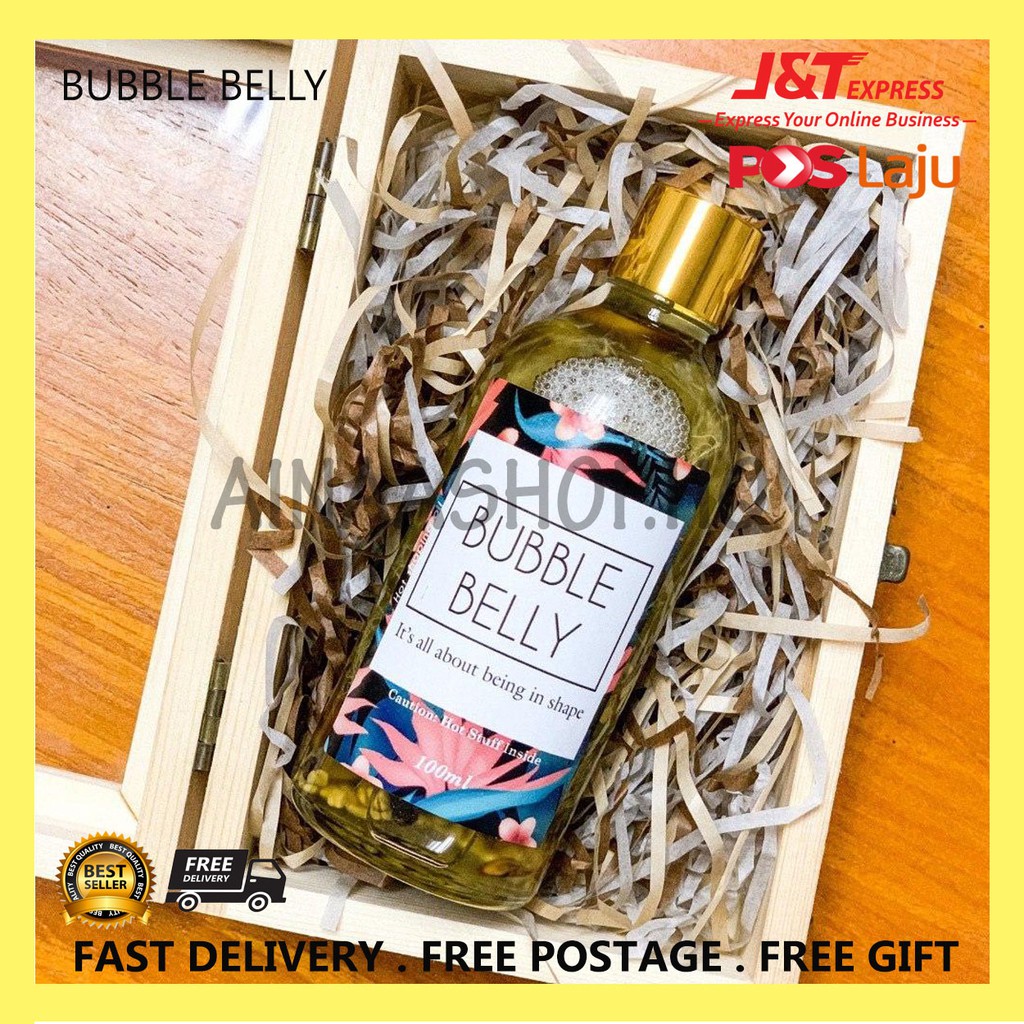 Bubble Belly Oil Minyak Urut Membakar Lemak (Original ...