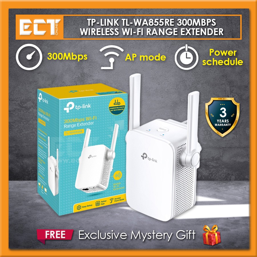 TP-Link TL-WA855RE 300Mbps Wireless WiFi Range Extender Repeater
