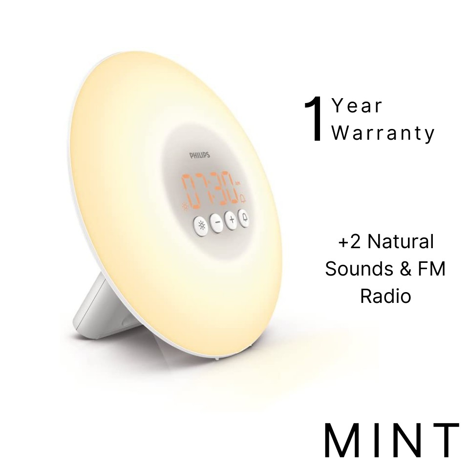 Philips SmartSleep HF3500/60 WakeUp Light Therapy Alarm Clock with