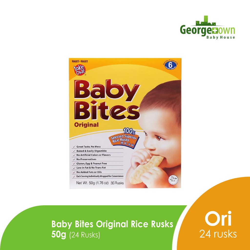baby bites rice rusks