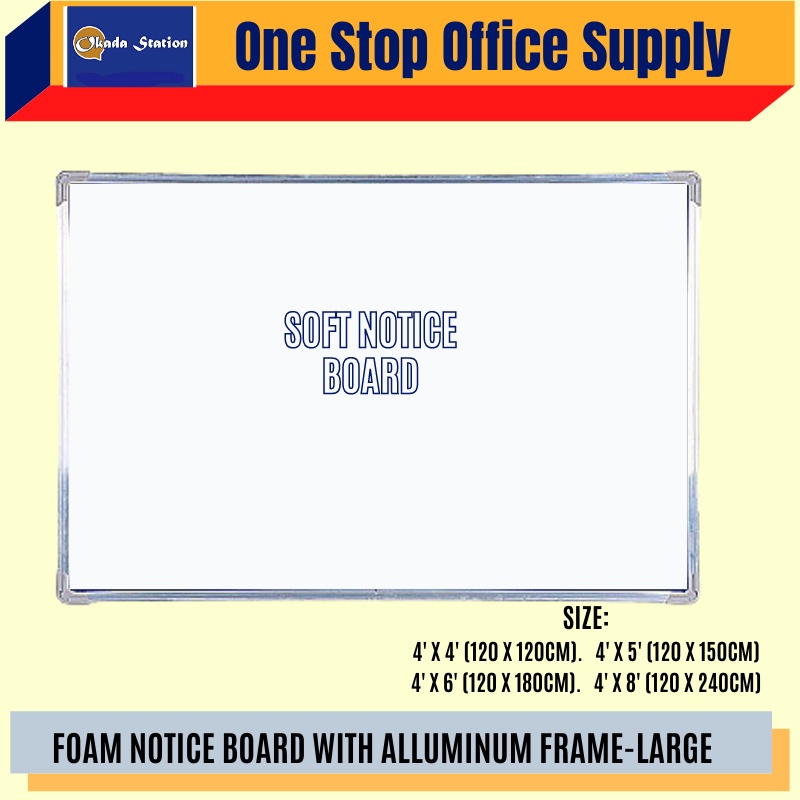 OKADA Soft Notice Board - big size / Papan Notis / Soft Board / Papan ...