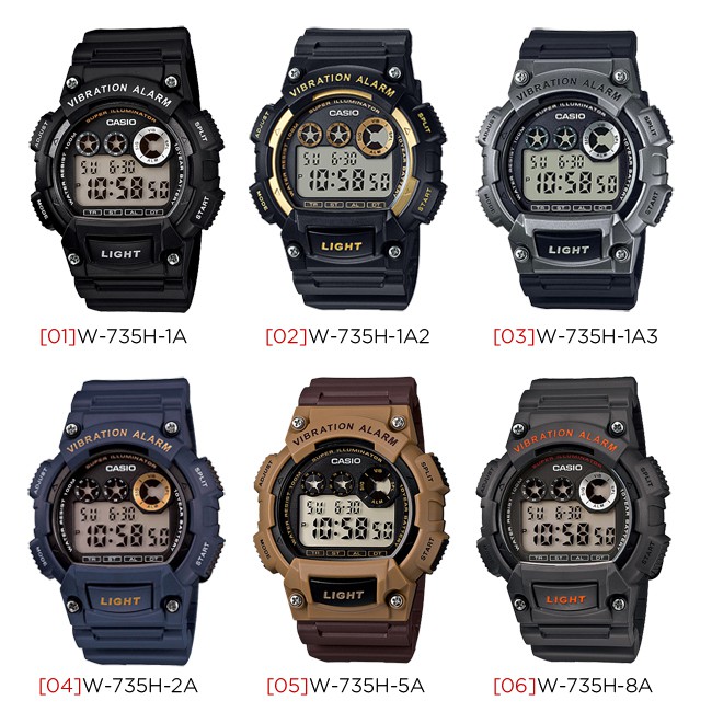 casio w 735 h