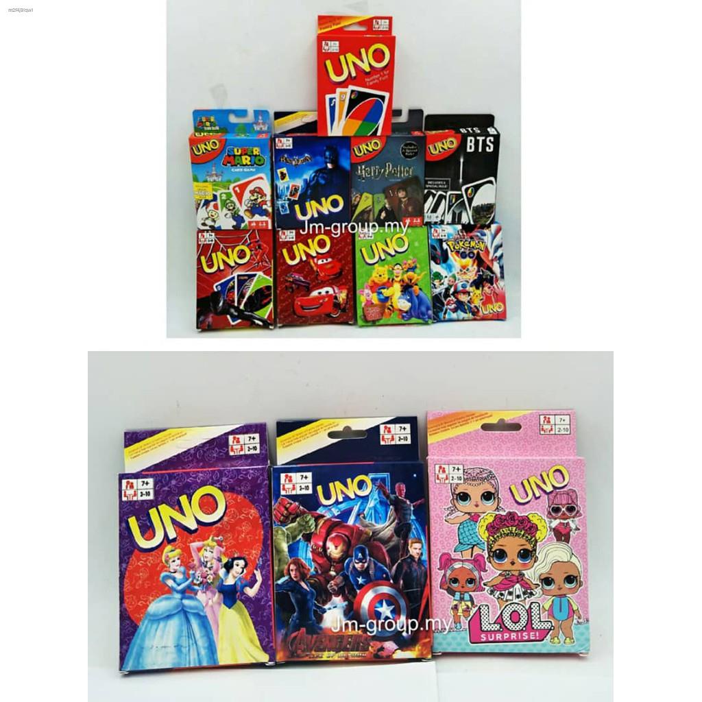 Buy Uno Kad Permainan Kad Spiderman Car Winnie The Pooh Pokemon Super Mario Bad Man Harry Potter Bts Seetracker Malaysia