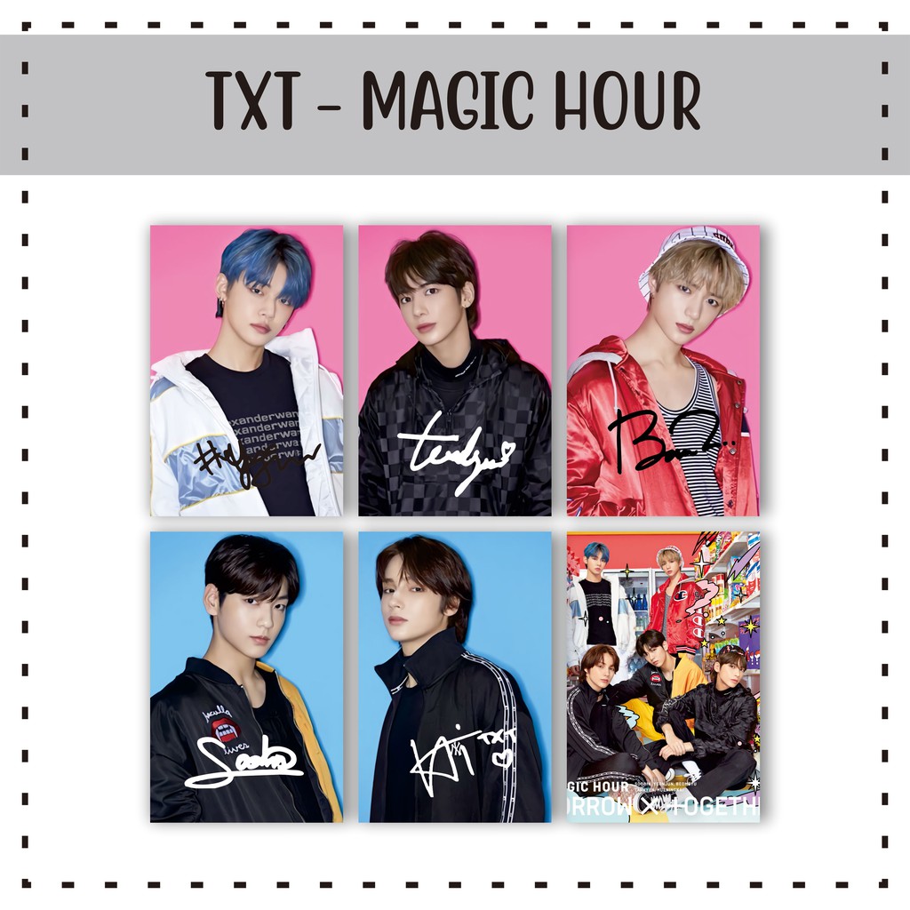 Kpop Txt Magic Hour Photo Japan Edition Ttd All Member Shopee Malaysia